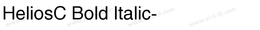 HeliosC Bold Italic字体转换